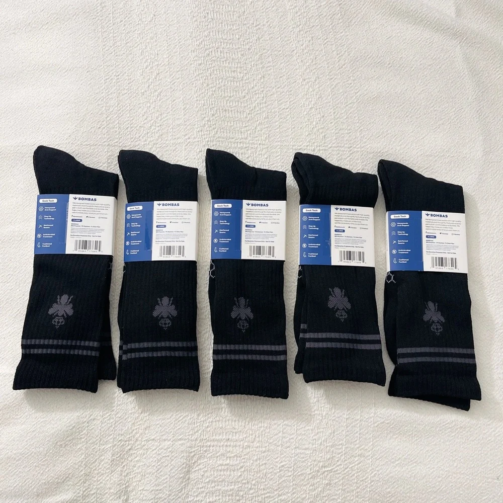 NWT Bombas 5 Pairs Bundle Pack Men’s Size XL Socks